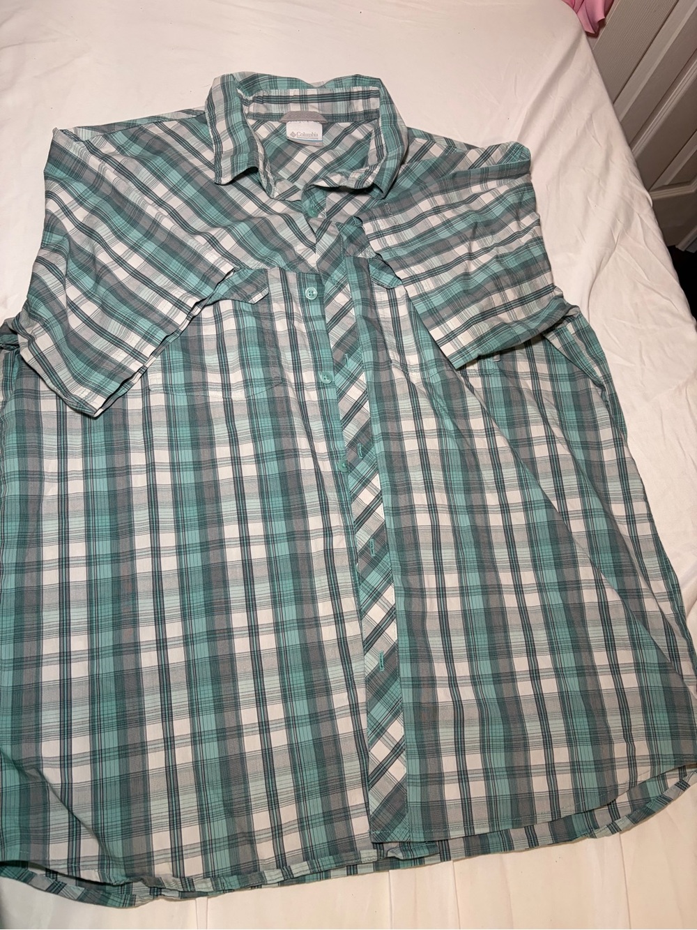 Columbia Men’s XL Plaid Button Down Shirt Outdoor Casual